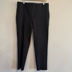 Quince Ponte Black Pants Pull On High Rise Career Office XL Petite